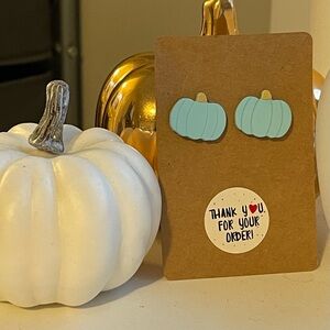 Pumpkin Stud Earrings